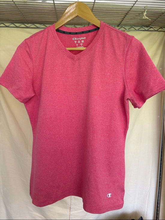 Champion Tops - Champion Women’s V-Neck Tee in Heather Rose
